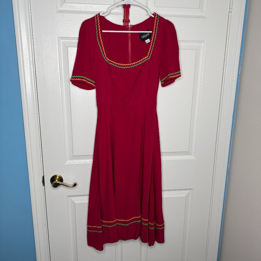 Colectif Red Swing Dress